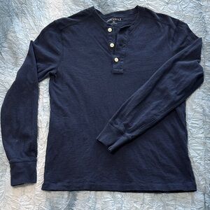 149. J. Crew Dark Blue Long Sleeve Henley